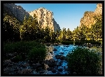 Park Narodowy Yosemite, Gry Sierra Nevada, Las, Dolina, Rzeki