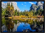 Stany Zjednoczone, Stan Kalifornia, Park Narodowy Yosemite, Rzeka, Góry, Drzewa