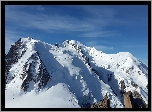 Zima, Śnieg, Góry, Mont Blanc, Szczyt, Mont Blanc du Tacul, Francja