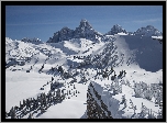 Stany Zjednoczone, Wyoming, Park Narodowy Grand Teton, Zima, Góry