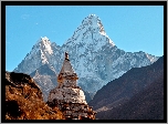 Himalaje, Góry, Szczyt, Ama Dablam, Świątynia