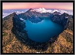 Góry, Krater, Jezioro Kawah, Indonezja