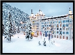 Góry, Las, Hotel, Kempinski, Grand des Bains, St.Moritz