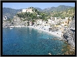 Morze, Panorama, Monterosso, Włochy