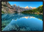 Kanada, Park Narodowy Banff, Góry, Lasy, Jezioro Moraine