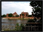 Rzeka Nogat, Zamek Krzyżacki, Malbork, Polska